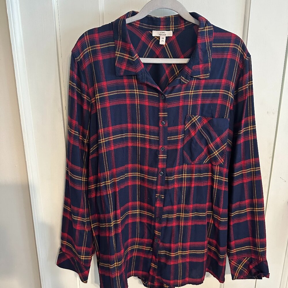 | COMO Vintage | Flannel Button Down